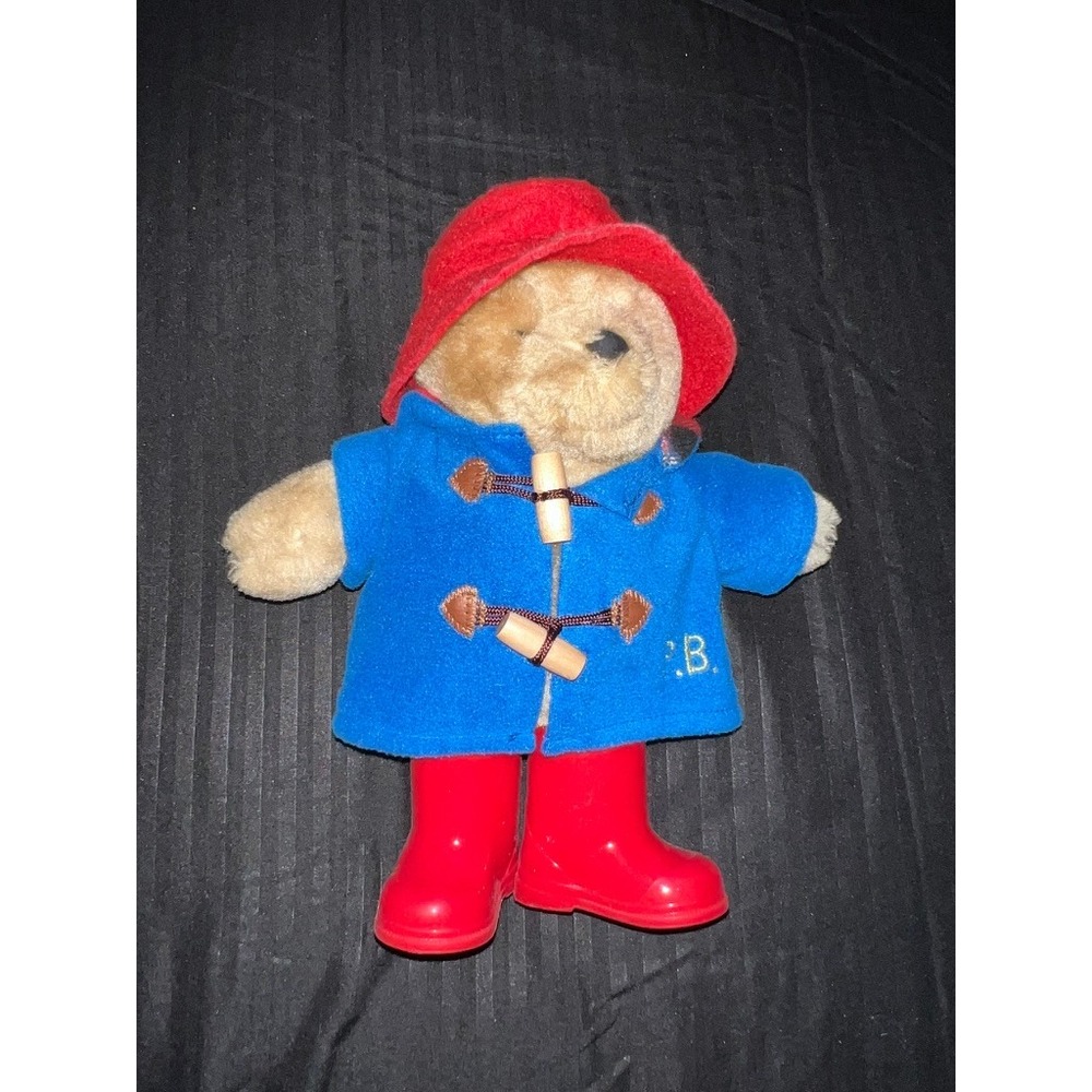 Paddington Bear Plush Rainbow Designs Blue Coat Red Hat‎ Boots Collectible